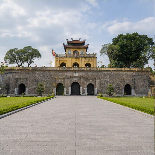 Императорская цитадель Thang Long — общий вид