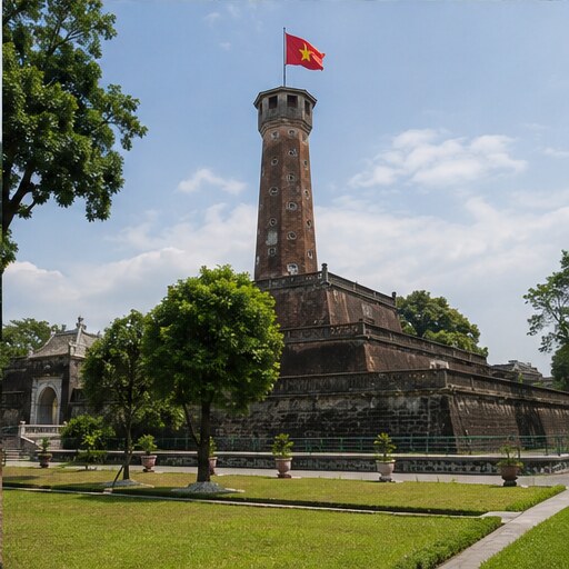Императорская цитадель Thang Long — характерная деталь