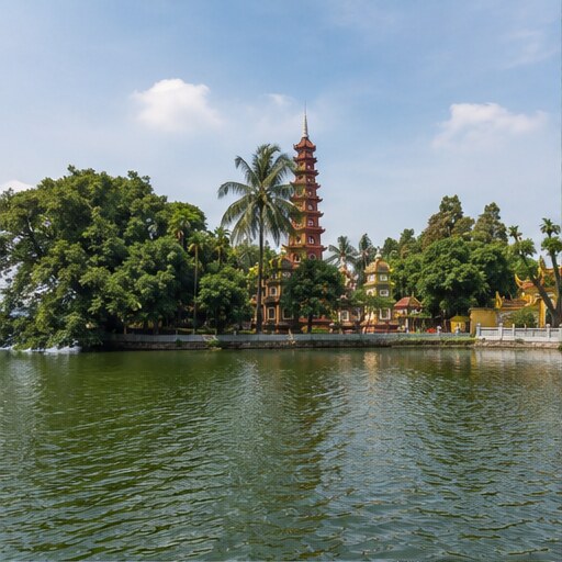 Tran Quoc и West Lake — общий вид